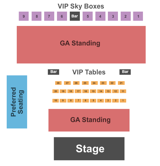 WhiteWater Amphitheater Willie Nelson Seating Chart